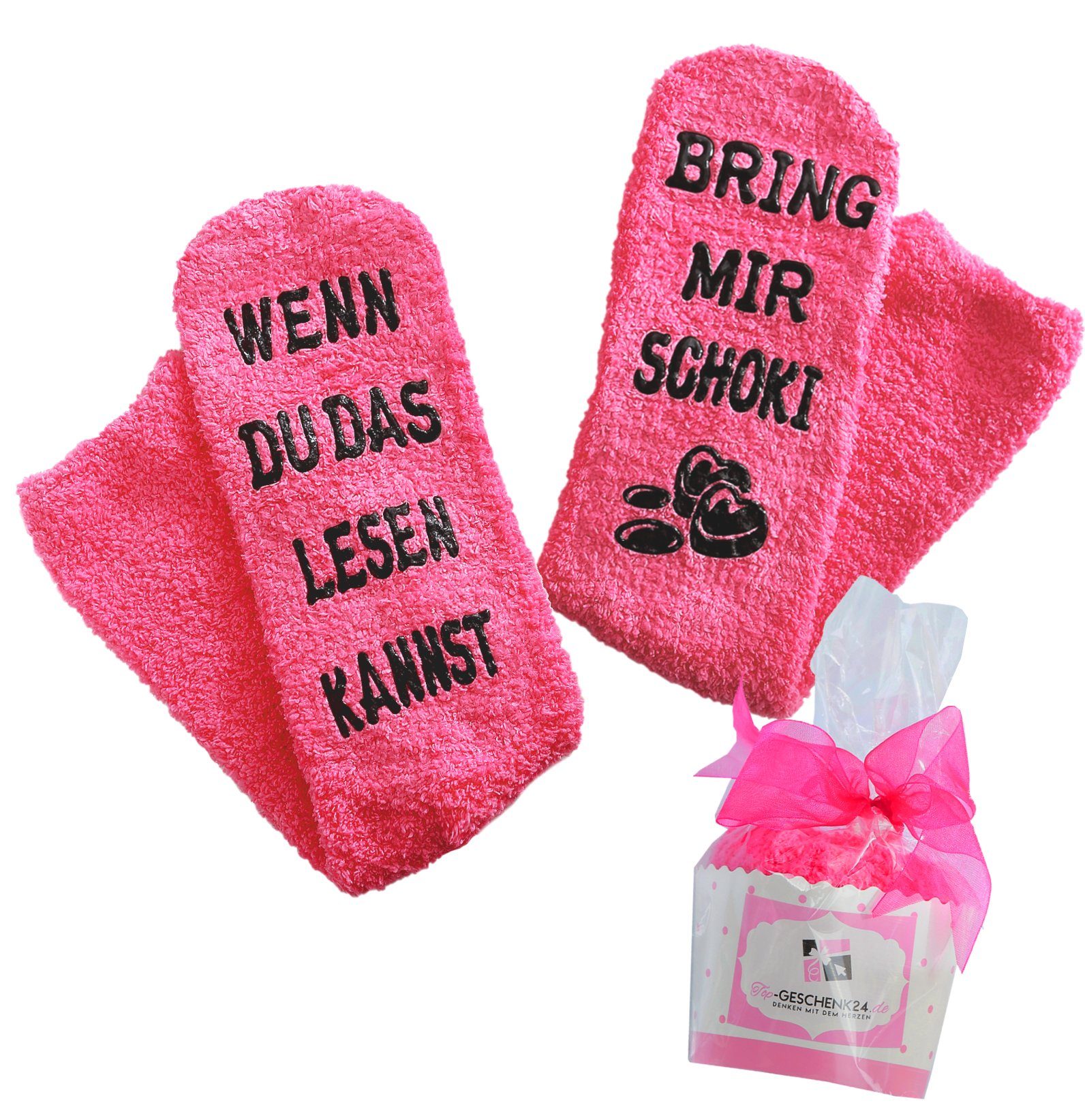 Kuschelsocken mit Spruch