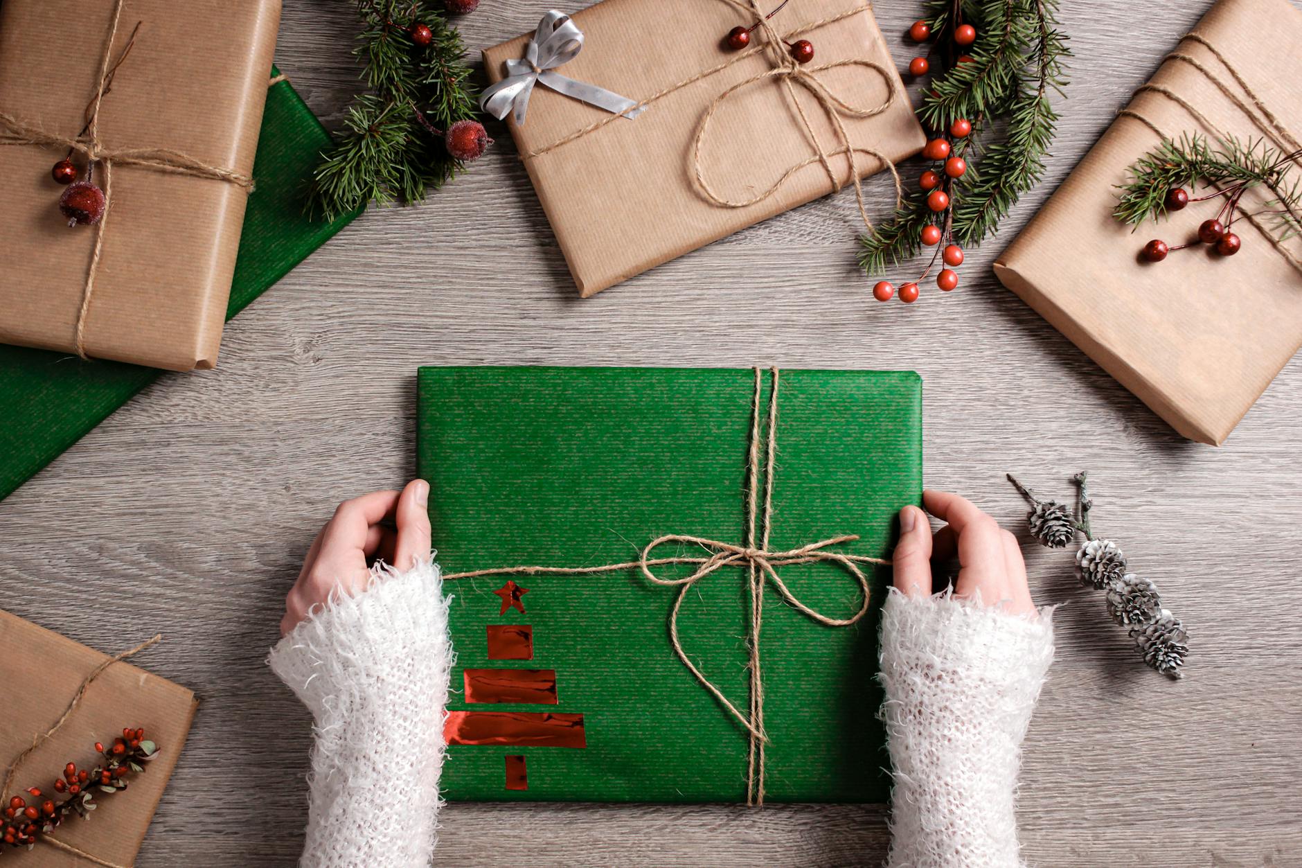 Eingepackte Geschenke